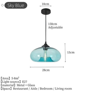 Ovea - Modern Oval Glass Pendant Lamp