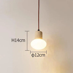 Reo - Japanese Style Travertine Pendant Lamp