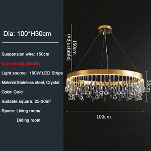 Rhea - Modern LED Crystal Chandelier
