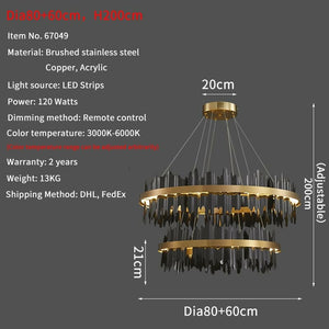 Rune - Modern Creative Circle LED Chandelier