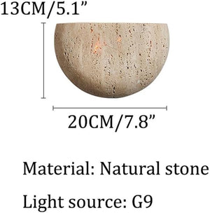 Soren - Natural Stone Wall Light