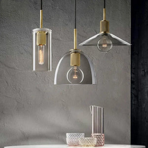 Utilitaire Glass Slope Shade Pendant