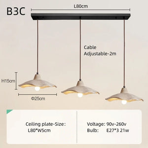Cement Wave Pendant Light