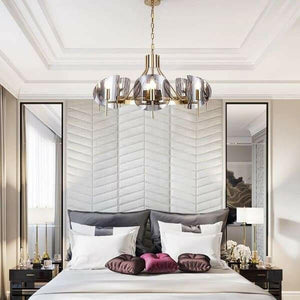 8 - Light Modern Wagon Wheel Chandelier | Bright & Plus.