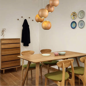 Alessio - LED Wooden Ball Pendant Lamp