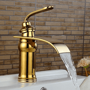 Ames - Vintage Brass Waterfall Faucet | Bright & Plus.
