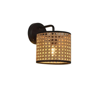 Astri - Rattan Shade & Metal Wall Lamp