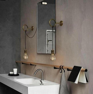 Avita - Modern Nordic Wall Mounted Bulb Ring Holder | Bright & Plus.