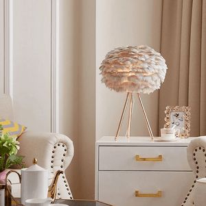 Bastida Feathers Table/FloorLamp | Bright & Plus.