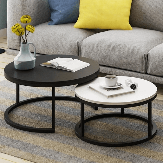 Benson - Modern Round Coffee Table Set | Bright & Plus.