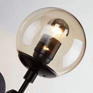 Bhatte - Double Globe Clear Glass Sconce