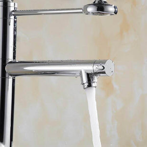 28.5" Chrome Swivel Spout Modern Kitchen Faucet 5800-55s | Bright & Plus.