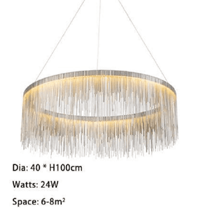 Detto - Circular LED Raindrop Chandelier | Bright & Plus.