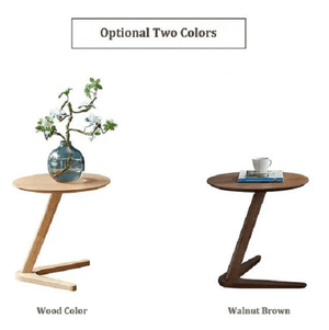 Claude - Vintage Wooden Round Coffee Table | Bright & Plus.