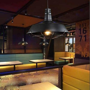 Cotther - Industrial Vintage Metal Cage Hanging Ceiling Pendant Light | Bright & Plus.