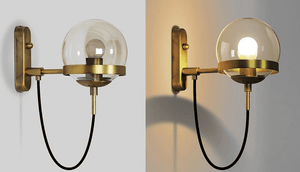 Dexter glass orb wall light | Bright & Plus.