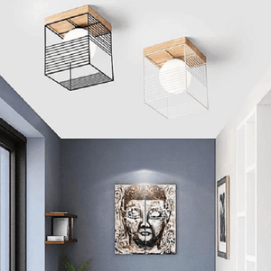 Escher - Vintage Cage Ceiling Lights | Bright & Plus.