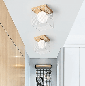 Escher - Vintage Cage Ceiling Lights | Bright & Plus.