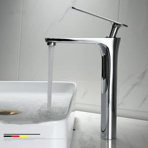 Gunmetal -  Single Lever Hot and Cold Bathroom Sink Tap
