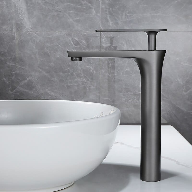 Gunmetal -  Single Lever Hot and Cold Bathroom Sink Tap
