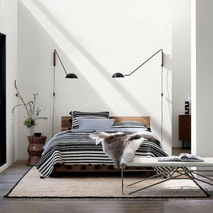 Hera - Retro Metal & Wood Wall Lamp with Plug