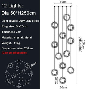 Hexu - Modern Crystal Chandelier