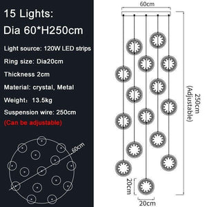 Hexu - Modern Crystal Chandelier