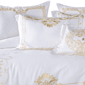 Igor Gold Forest White And Gold Duvet Cover Set (Egyptian Cotton)