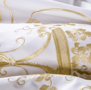 Igor Gold Forest White And Gold Duvet Cover Set (Egyptian Cotton)