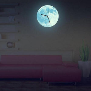 Lua - 3D Glow-In-The-Dark Moon Walk Clock | Bright & Plus.