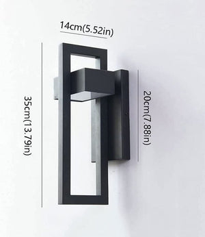 Mcphil - Black Stainless Steel Outdoor Wall Light