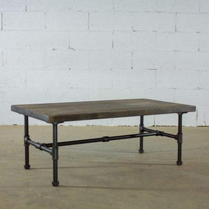 Modern Industrial Rectangular Coffee Table | Bright & Plus.