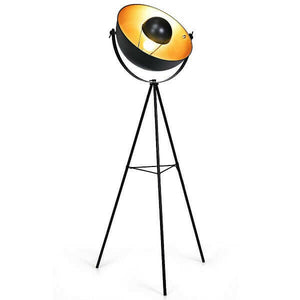 Nirv - Industrial Tripod Floor Lamp with Adjustable Metal Legs | Bright & Plus.