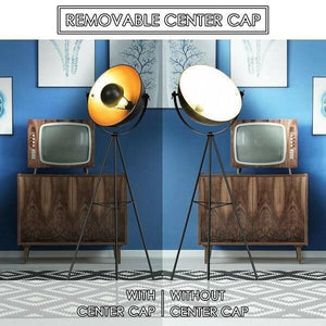 Nirv - Industrial Tripod Floor Lamp with Adjustable Metal Legs | Bright & Plus.