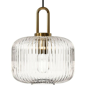 Ocker - Glass Pendant Lamp with Japanese Design