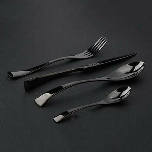 Onyx Jet Black Silverware Set | Bright & Plus.