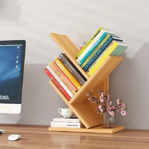 Paityn - Angled Desktop Bookcase | Bright & Plus.