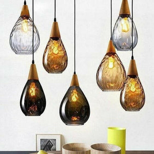 Sergia - Modern Nordic Drop Glass Pendant Lamp | Bright & Plus.
