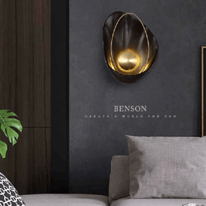 Shell Shape Brass Wall Light | Bright & Plus.