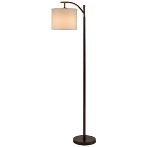 Standing Industrial Arc Light with Hanging Lamp Shade Bedroom | Bright & Plus.
