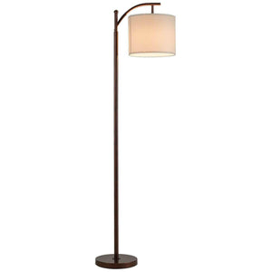 Standing Industrial Arc Light with Hanging Lamp Shade Bedroom | Bright & Plus.