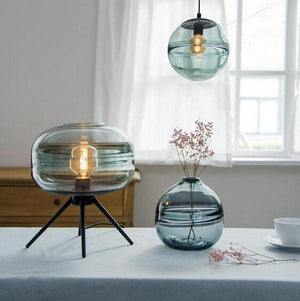 Adler - Glass Dome Table Lamp | Bright & Plus.