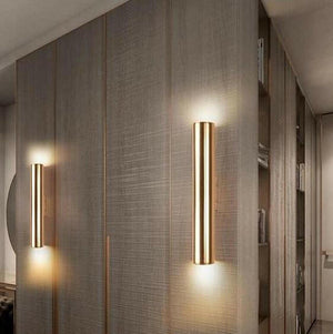 Tobias - Modern Nordic Art Deco Cylinder Wall Lamp | Bright & Plus.