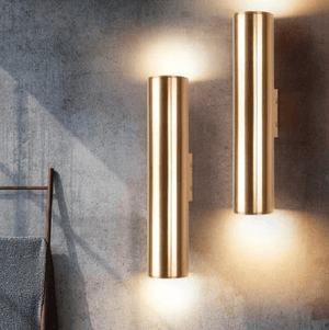 Tobias - Modern Nordic Art Deco Cylinder Wall Lamp | Bright & Plus.
