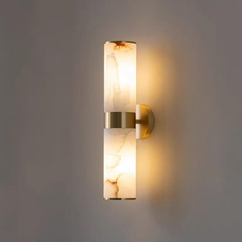 Gold Wall Light with Natural Stone in the Shape of a Cloud – The Perfect Blend of Elegance and Functionality