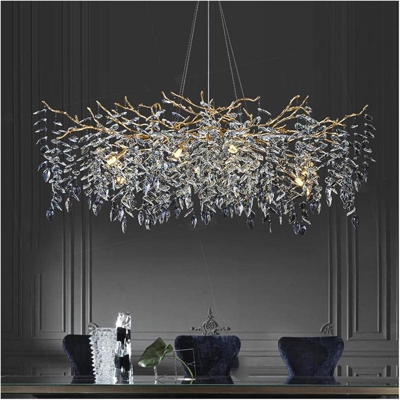 Halvor - Crystal Ceiling Lamp with Tree Branch Design: The Perfect Blend of Nature and Luxury