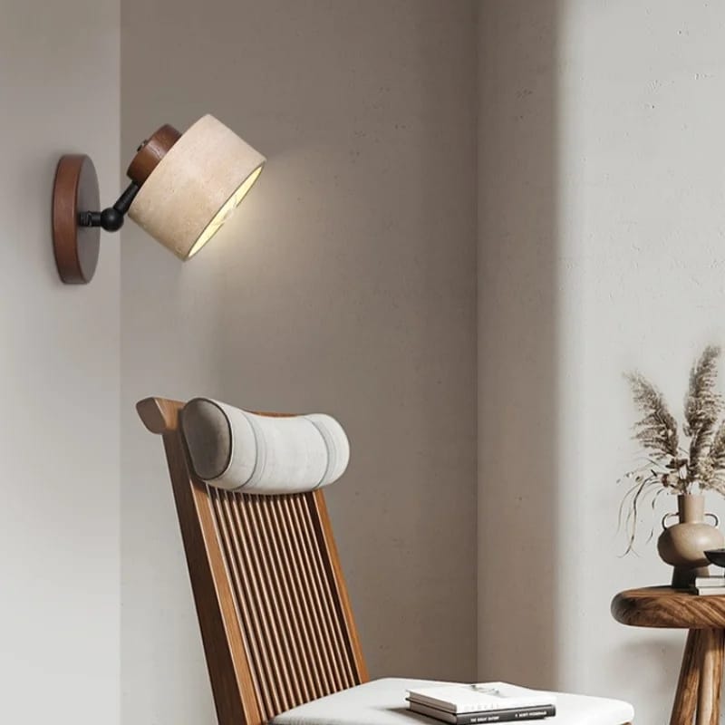 Akari - Japandi Wabi Sabi Stone Wall Lamp