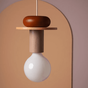 Aksel - Colored Wood Blocks LED Pendant Light