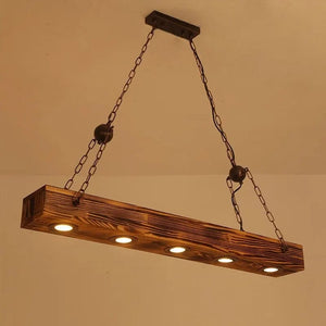 American Retro Loft Wooden Pendant Lamp