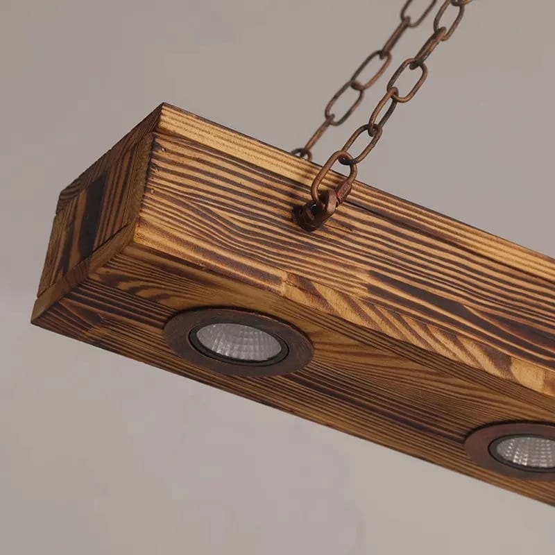 American Retro Loft Wooden Pendant Lamp